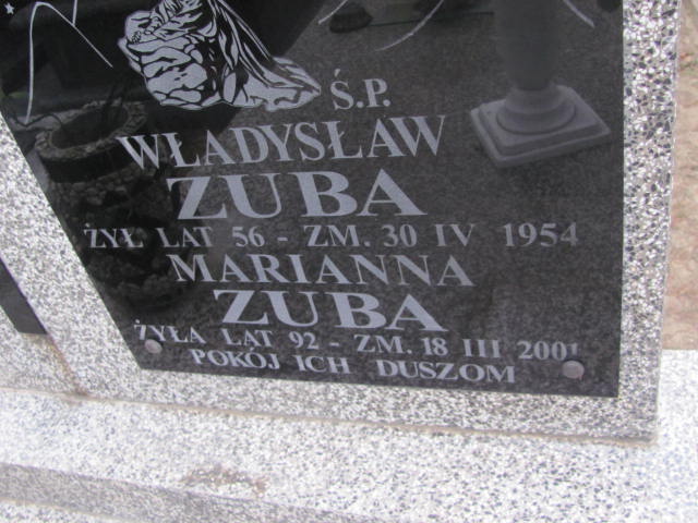 Władysław Zuba 1896 Wąchock - Grobonet - Wyszukiwarka osób pochowanych