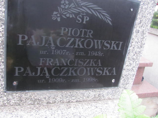 Franciszka Pajączkowska 1909 Wąchock - Grobonet - Wyszukiwarka osób pochowanych