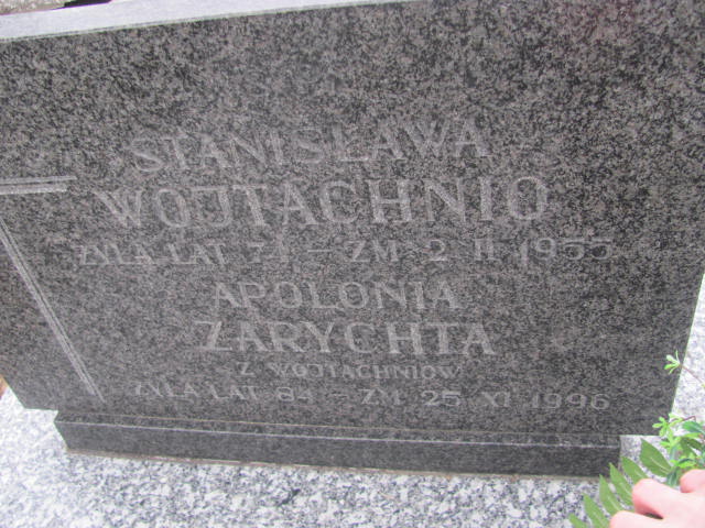 Stanisława Wojtachnio 1887 Wąchock - Grobonet - Wyszukiwarka osób pochowanych