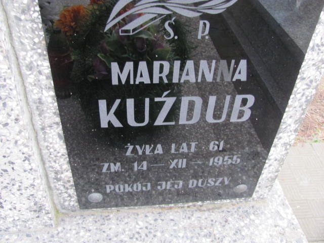 Marianna Kuźdub 1894 Wąchock - Grobonet - Wyszukiwarka osób pochowanych