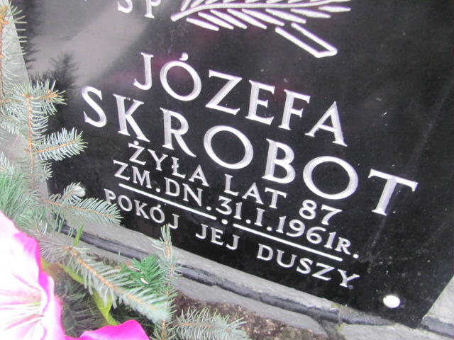 Józefa Skrobot 1877 Wąchock - Grobonet - Wyszukiwarka osób pochowanych