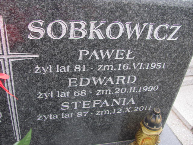 Edward Sobkowicz 1922 Wąchock - Grobonet - Wyszukiwarka osób pochowanych