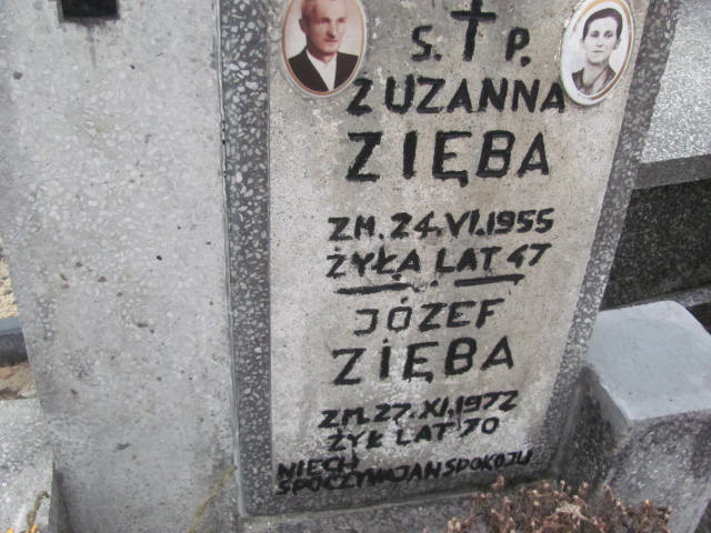 Zuzanna Zięba 1907 Wąchock - Grobonet - Wyszukiwarka osób pochowanych