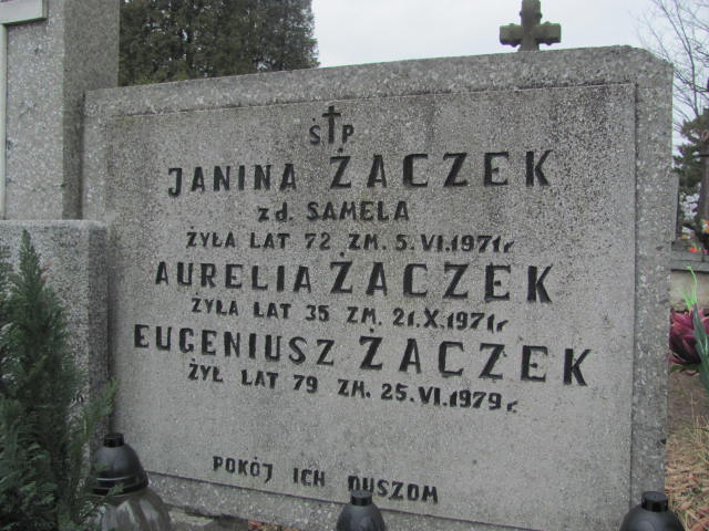 Janina Żaczek 1898 Wąchock - Grobonet - Wyszukiwarka osób pochowanych