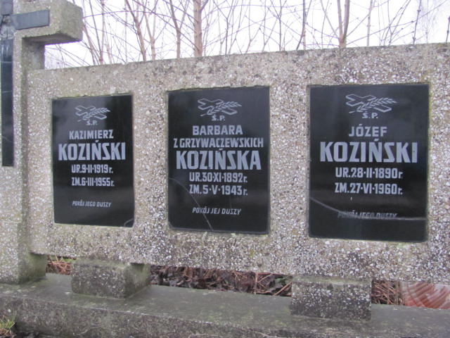 Kazimierz Koziński 1919 Wąchock - Grobonet - Wyszukiwarka osób pochowanych