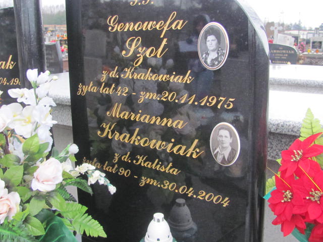 Marianna Krakowiak 1914 Wąchock - Grobonet - Wyszukiwarka osób pochowanych