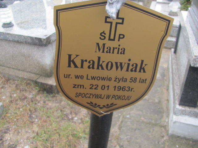 Maria Krakowiak 1905 Wąchock - Grobonet - Wyszukiwarka osób pochowanych