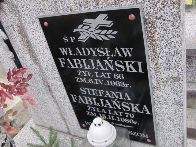 Władysław Fabijański 1897 Wąchock - Grobonet - Wyszukiwarka osób pochowanych