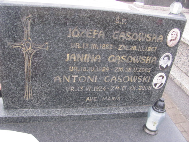 Józefa Gąsowska 1882 Wąchock - Grobonet - Wyszukiwarka osób pochowanych