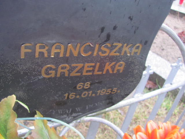 Franciszka Grzelka 1887 Wąchock - Grobonet - Wyszukiwarka osób pochowanych