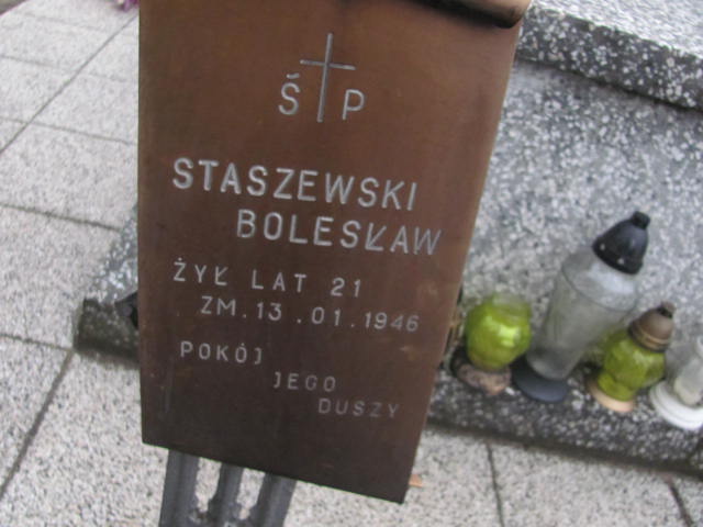 Bolesław Staszewski 1924 Wąchock - Grobonet - Wyszukiwarka osób pochowanych
